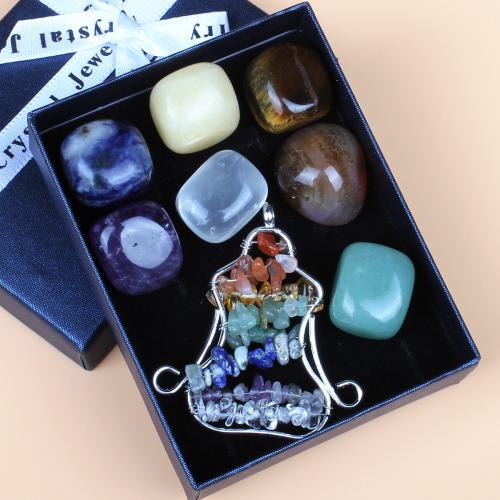 Modna ozdoba, Kamień szlachetny, biżuteria moda, mieszane kolory, 73x93mm, sprzedane przez Box