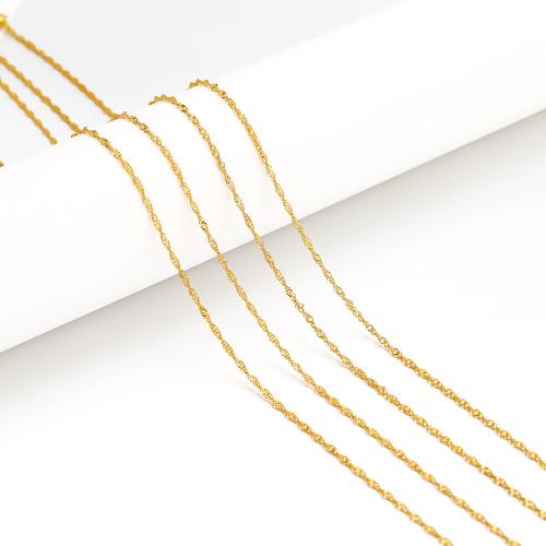 Stainless Steel Chain Necklace, 304 Stainless Steel, fashion jewelry & for woman, golden, nickel, lead & cadmium free, Length:Approx 50 cm, 3PCs/Bag, Sold By Bag