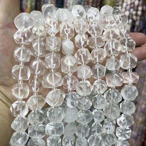 Nádúrtha Geal Grianchloch Beads, Nuggets, DIY & ilghnéitheach, soiléir, 12x15mm, Díolta Per Thart 38 cm Snáithe