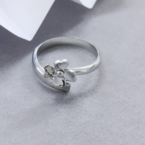 Titantium Steel δάχτυλο του δακτυλίου, Titanium Steel, γυαλισμένο, κοσμήματα μόδας & για τη γυναίκα, νικέλιο, μόλυβδο και κάδμιο ελεύθεροι, 20.20x4x1.50mm, Sold Με PC
