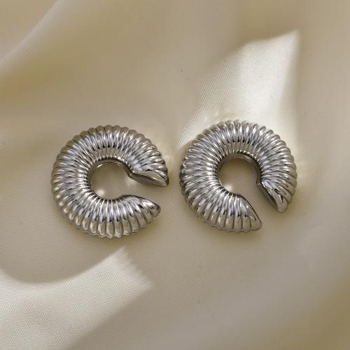 Fashion Earring Cuff and Wraps 304 Stainless Steel fashion jewelry & for woman nickel lead & cadmium free Sold By Pair