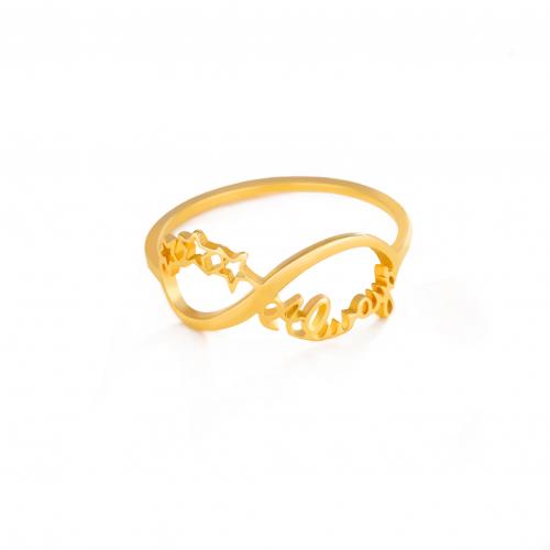 Rustfrit stål fingre Ringe, 304 rustfrit stål, Infinity, mode smykker & forskellig størrelse for valg & for kvinde, flere farver til valg, Solgt af PC