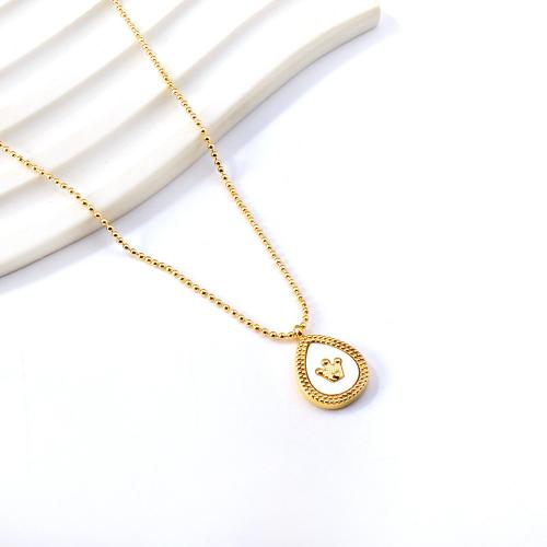 Stainless Steel Jewelry Necklace, 304 Stainless Steel, with Shell, with 5cm extender chain, gold color plated, fashion jewelry & different styles for choice & for woman, nickel, lead & cadmium free, Hole:Approx 2mm, Length:Approx 40 cm, Sold By PC