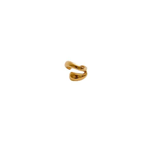 Pendientes Ear Cuff, metal, chapado, para mujer, dorado, 18x15mm, Vendido por UD