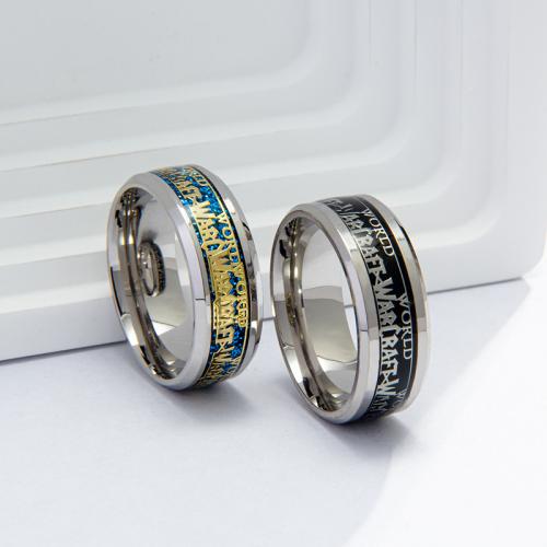 Edelstahl Ringe, 304 Edelstahl, Modeschmuck & unisex & verschiedene Größen vorhanden, keine, frei von Nickel, Blei & Kadmium, verkauft von PC