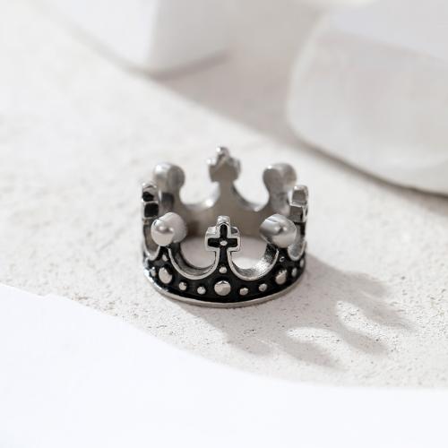 Titanium Čelik Finger Ring, modni nakit & različitih stilova za izbor & za čovjeka & emajl, nikal, olovo i kadmij besplatno, Prodano By PC