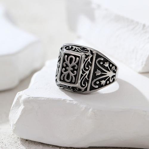Prst prsten z nerezové oceli, 304 Stainless Steel, módní šperky & různé styly pro výběr & pro muže, nikl, olovo a kadmium zdarma, Prodáno By PC