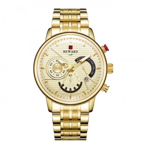 Herren Armbanduhr, Glas, mit 201 Edelstahl, Lebenswasserbeständig & Modeschmuck & japanische Uhr-Bewegung & für den Menschen, keine, Länge:ca. 22 cm, verkauft von PC