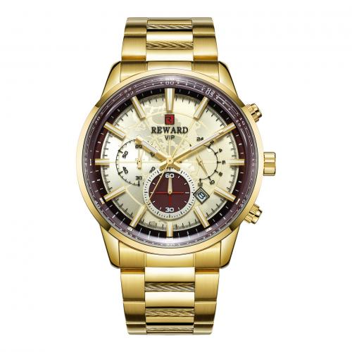 Herren Armbanduhr, Glas, mit 201 Edelstahl, Lebenswasserbeständig & Modeschmuck & japanische Uhr-Bewegung & für den Menschen, keine, Länge:ca. 24.6 cm, verkauft von PC