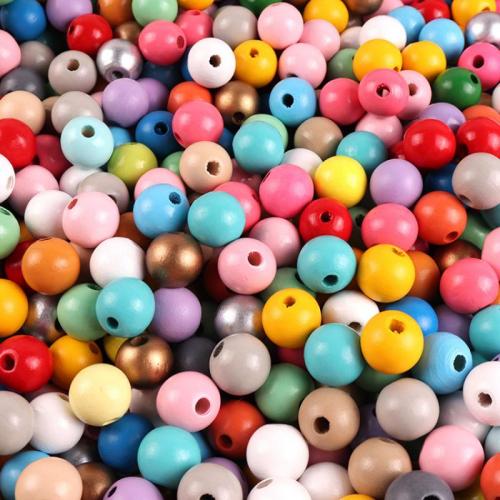 Perles en bois, Schima Superba, Rond, DIY, plus de couleurs à choisir, protéger l'environnement, sans nickel, plomb et cadmium, 10mm, Vendu par PC
