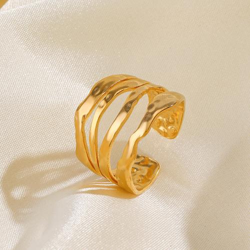 Prst prsten od inoxa, 304 nehrđajućeg čelika, Krug, pozlaćen, za žene & šupalj, više boja za izbor, Prodano By PC