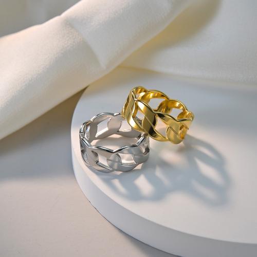 Vinger Ring in edelstaal, 304 roestvrij staal, mode sieraden & uniseks & verschillende grootte voor keus, meer kleuren voor de keuze, nikkel, lood en cadmium vrij, Width 8mm,Thickness 2mm, Verkocht door PC