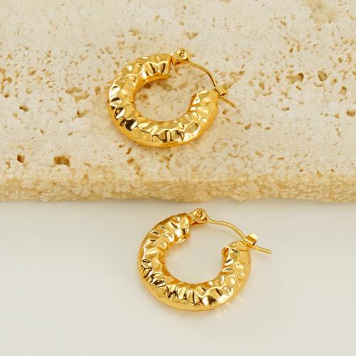 Stainless Steel Lever Back Earring 304 Stainless Steel 18K gold plated fashion jewelry & for woman golden nickel lead & cadmium free Sold By Pair