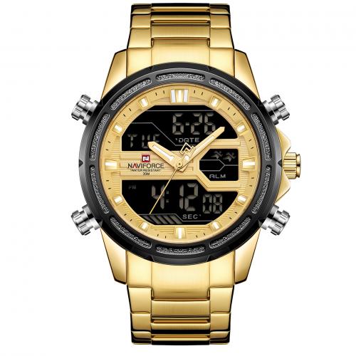 Pánské náramkové hodinky, Sklo, s 201 Stainless Steel, Životodolný voděodolný & módní šperky & japanese hnutí & pro muže, více barev na výběr, Délka Cca 24.5 cm, Prodáno By PC