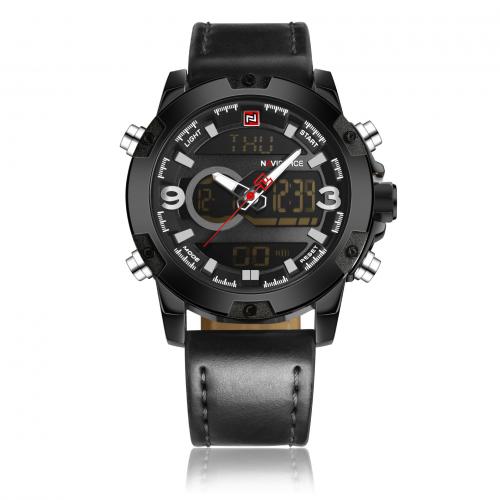 Herren Armbanduhr, Glas, mit Leder, Lebenswasserbeständig & Modeschmuck & japanische Uhr-Bewegung & für den Menschen, keine, Länge:ca. 24.5 cm, verkauft von PC
