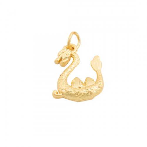Brass Jewelry Pendants Dragon plated DIY nickel lead & cadmium free Approx 4.5mm Sold By PC