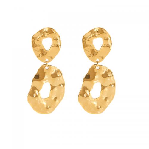 Stainless Steel Stud Earrings 304 Stainless Steel Vacuum Ion Plating fashion jewelry & for woman gold nickel lead & cadmium free Sold By Pair