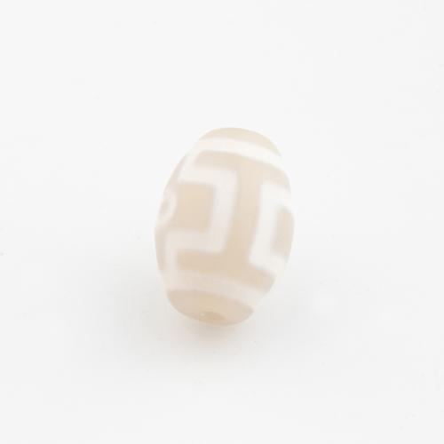 Ágata natural tibetano Dzi Beads, Ágata tibetana, DIY, 15.50x11.50mm, Buraco:Aprox 2mm, vendido por PC