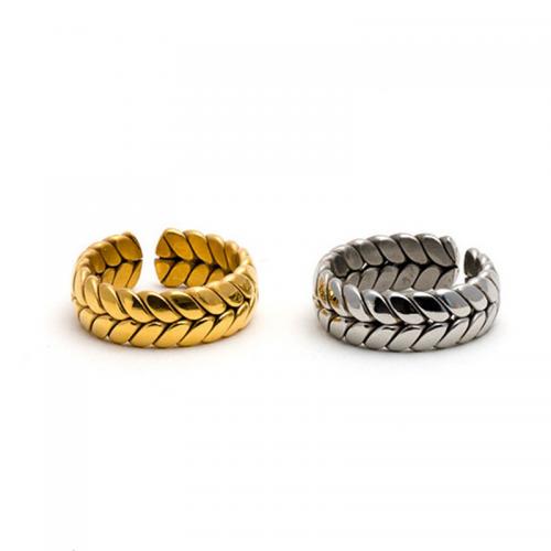 Titanium Steel Finger Ring, fashion jewelry & Unisex, more colors for choice, inner diameter 17mm, Sold By PC