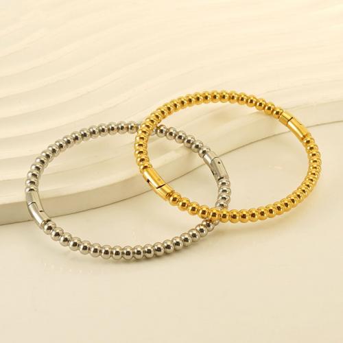 Stainless Steel Bangle 304 Stainless Steel Vacuum Ion Plating fashion jewelry & for woman Sold By PC