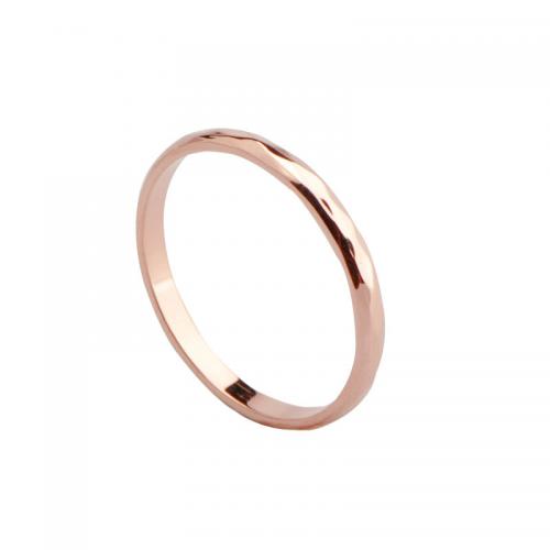 Ring Finger Titantium stali, Powlekane, różnej wielkości do wyboru & dla kobiety, różowe złoto, sprzedane przez PC