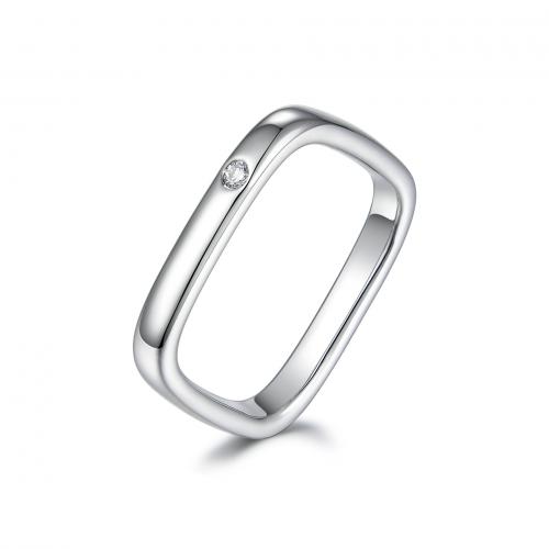 Solidny srebrny pierścień, Srebro 925, Powlekane, różnej wielkości do wyboru & różne style do wyboru & mikro utorować cyrkonia & dla kobiety, srebro, sprzedane przez PC
