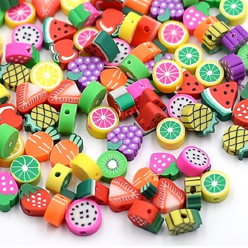 Polymer Clay Beads DIY 10mm Approx Sold By Bag