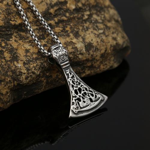 Titanium Steel Necklace, with 304 Stainless Steel, polished, fashion jewelry & for man, nickel, lead & cadmium free, Length:Approx 60 cm, Sold By PC