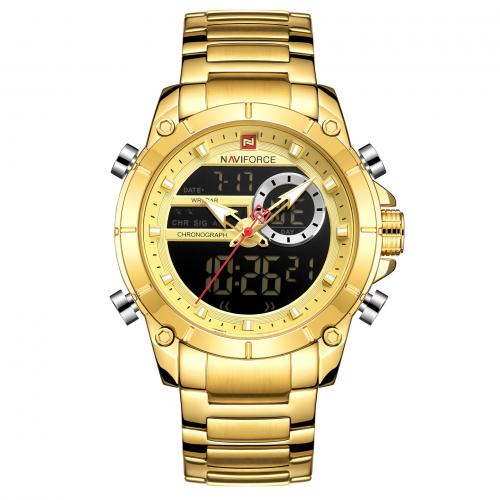 Мужские наручные часы, Стеклянный, с 201 нержавеющая сталь, Водонепроницаемый образ жизни & ювелирные изделия моды & Японское движение & Мужский, Много цветов для выбора, длина:Приблизительно 24 см, продается PC