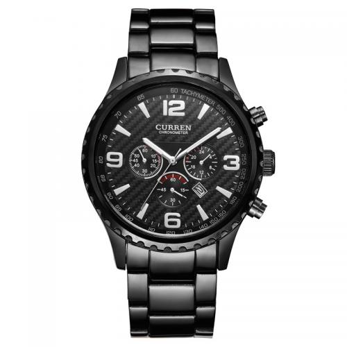 Men Wrist Watch Glass with 201 Stainless Steel Life water resistant & fashion jewelry & japanese movement & for man Length Approx 24 cm Sold By PC
