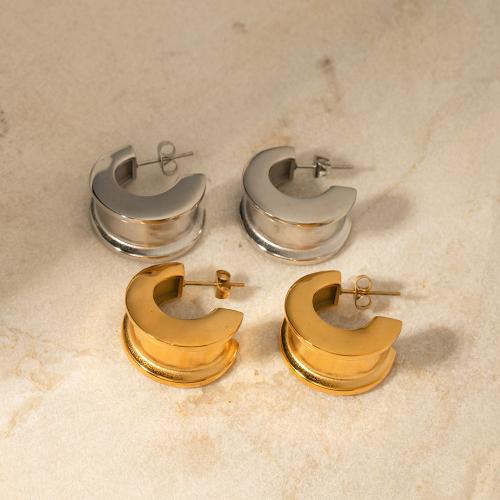 Edelstahl Ohrringe, 304 Edelstahl, Modeschmuck & für Frau, keine, 23.20x13.40mm, verkauft von Paar