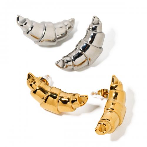 Boucle d'oreille de gaujon en acier inoxydable, Acier inoxydable 304, bijoux de mode & pour femme, plus de couleurs à choisir, 32.30x14.30mm, Vendu par paire