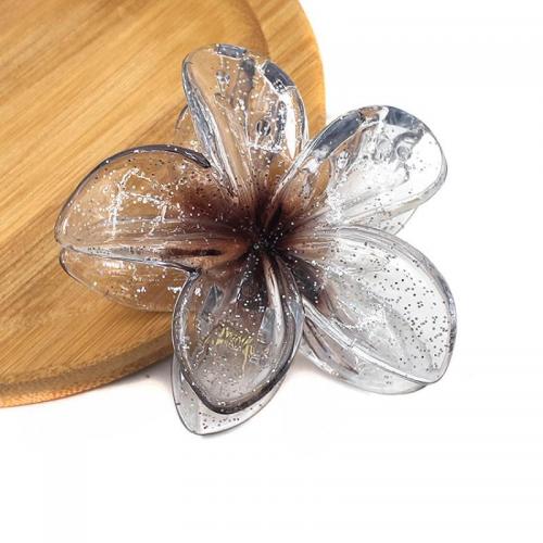 Hair Claw Clips Plastic Flower for woman 80mm Sold By PC