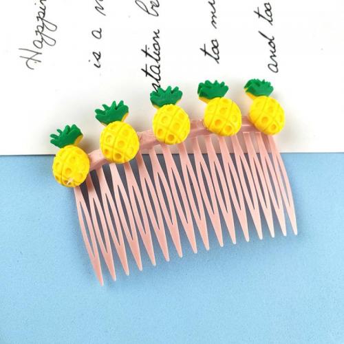 Dekorativní Hair Combs, Akryl, Jiný tvar pro výběr & pro děti, více barev na výběr, 80x45mm, Prodáno By PC