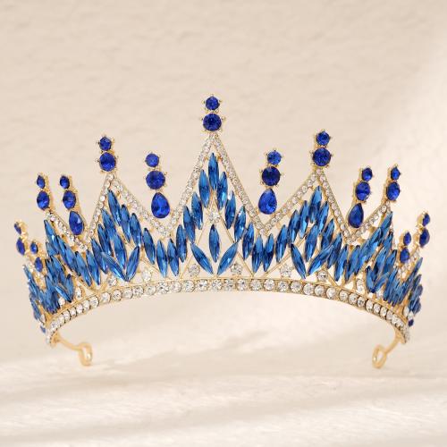 Bridal Tiaras Zinc Alloy plated for woman & with rhinestone nickel lead & cadmium free Sold By PC