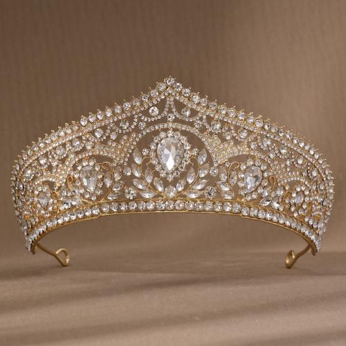 Bridal Tiaras, Tibetan Style, plated, for woman & with rhinestone, more colors for choice, nickel, lead & cadmium free, Sold By PC