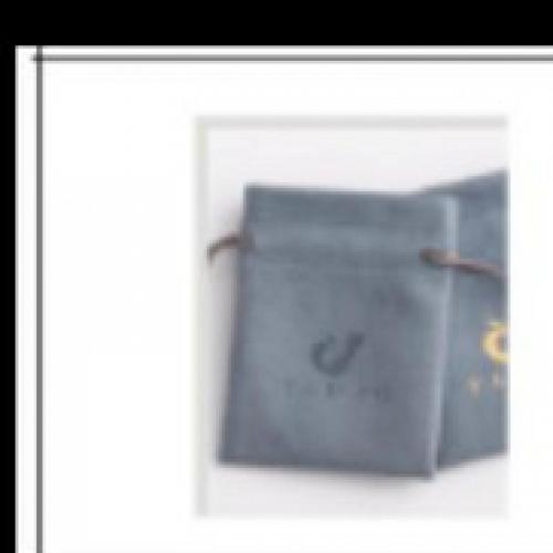 Jewelry Pouches Bags, Fiber, Square, durable, grey, 100x80mm, Sold By PC