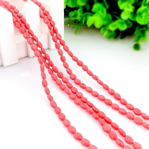 Natural Aventurine Beads, Red Aventurine, Oval, DIY, red, 6x8mm, Approx 47PCs/Strand, Sold By Strand