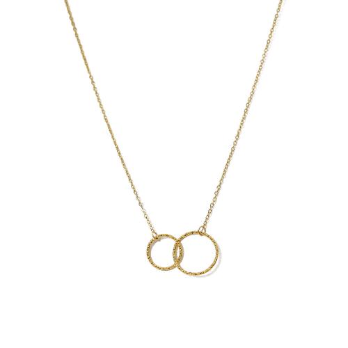 Stainless Steel Jewelry Necklace, 304 Stainless Steel, with 5.5cm extender chain, 18K gold plated, fashion jewelry & for woman, nickel, lead & cadmium free, Length:Approx 36 cm, Sold By PC