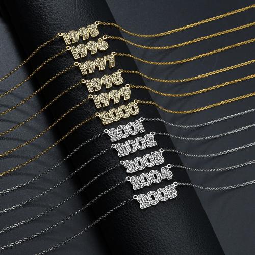 Edelstahl Schmuck Halskette, 304 Edelstahl, plattiert, Modeschmuck & verschiedene Stile für Wahl & für Frau & mit Strass, keine, frei von Nickel, Blei & Kadmium, Länge:ca. 21-50 cm, verkauft von PC