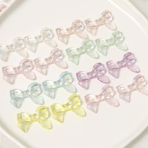 Acrylic Jewelry Beads, Bowknot, plated, DIY, more colors for choice, 33x24mm, Sold By PC
