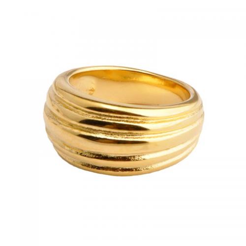 Titanium Steel Finger Ring plated & for woman Sold By PC