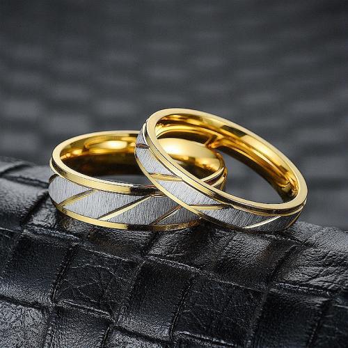 Палец кольцо из нержавеющей стали, Нержавеющая сталь 304, ювелирные изделия моды & Мужская & разный размер для выбора, Много цветов для выбора, не содержит никель, свинец, Width 4/6mm,Thickness 2mm, продается PC