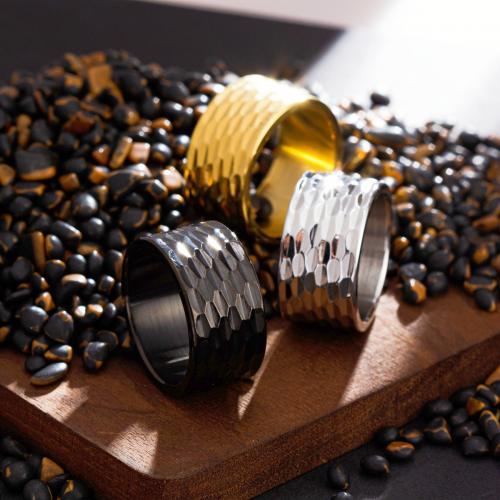Vinger Ring in edelstaal, 304 roestvrij staal, mode sieraden & uniseks & verschillende grootte voor keus, meer kleuren voor de keuze, nikkel, lood en cadmium vrij, Width 12mm,Thickness 2.2mm, Verkocht door PC