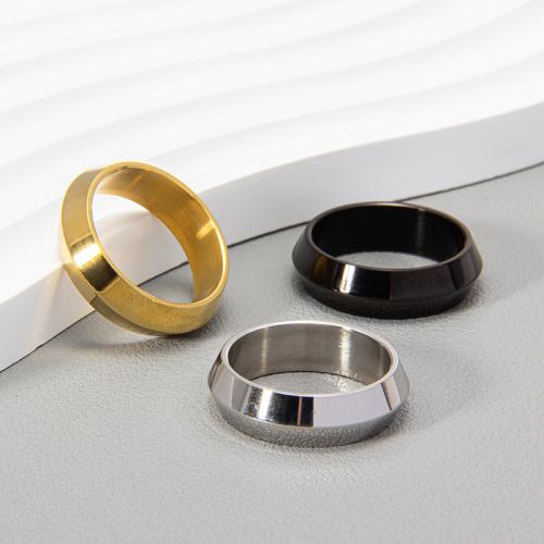 Палец кольцо из нержавеющей стали, Нержавеющая сталь 304, ювелирные изделия моды & разный размер для выбора & Мужский, Много цветов для выбора, не содержит никель, свинец, Width 7mm,Thickness 2mm, продается PC