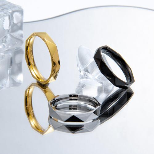 Палец кольцо из нержавеющей стали, Нержавеющая сталь 304, ювелирные изделия моды & Мужская & разный размер для выбора, Много цветов для выбора, не содержит никель, свинец, Width 4mm,Thickness 2mm, продается PC