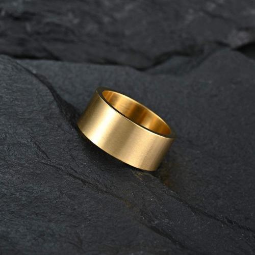 Палец кольцо из нержавеющей стали, Нержавеющая сталь 304, ювелирные изделия моды & Мужская & разный размер для выбора, Много цветов для выбора, не содержит никель, свинец, Width 10mm,Thickness 3.3mm, продается PC