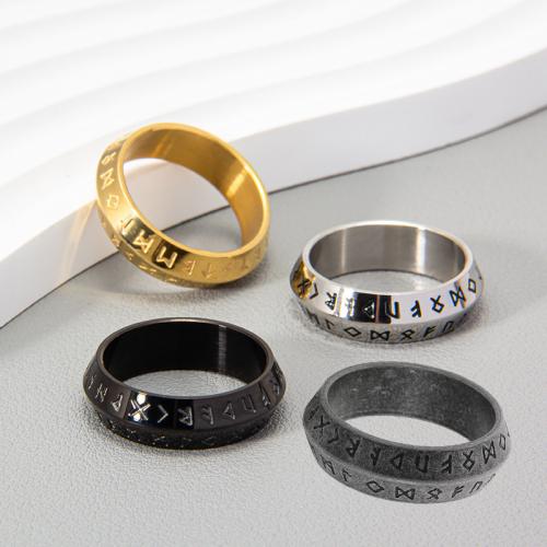 Edelstahl Ringe, 304 Edelstahl, Modeschmuck & unisex & verschiedene Größen vorhanden, keine, frei von Nickel, Blei & Kadmium, Width 8mm,Thickness 2mm, verkauft von PC