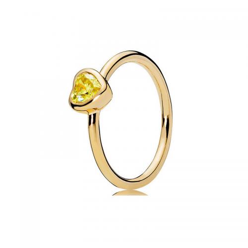 Brass Finger Ring gold color plated  & for woman & with rhinestone US Ring Sold By PC