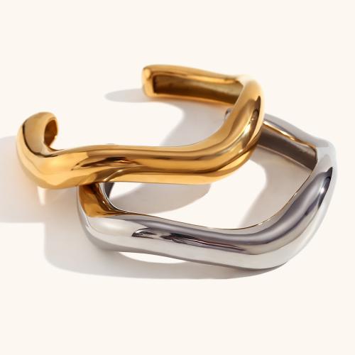 Stainless Steel Bangle 316L Stainless Steel Vacuum Ion Plating fashion jewelry & for woman 12mm Inner Approx 64.4mm Sold By PC